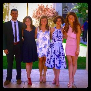 Navy Blue wedding guest dress